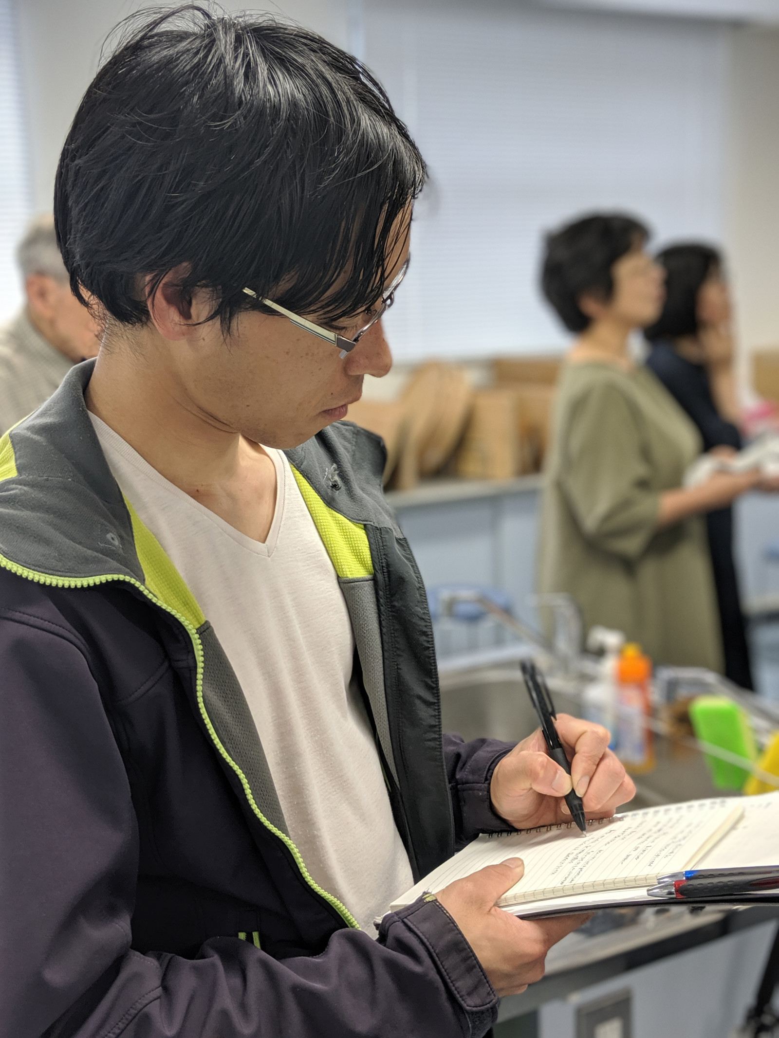 勉強・記録の様子